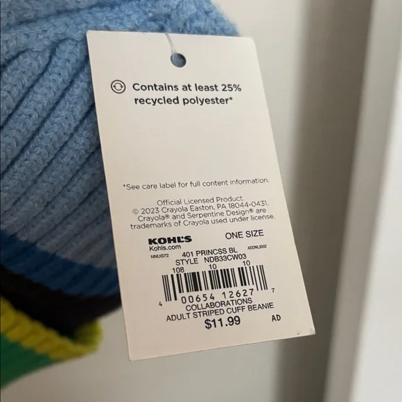 Crayola x Kohl's Vibrant Striped Beanie - Picture 9 of 9